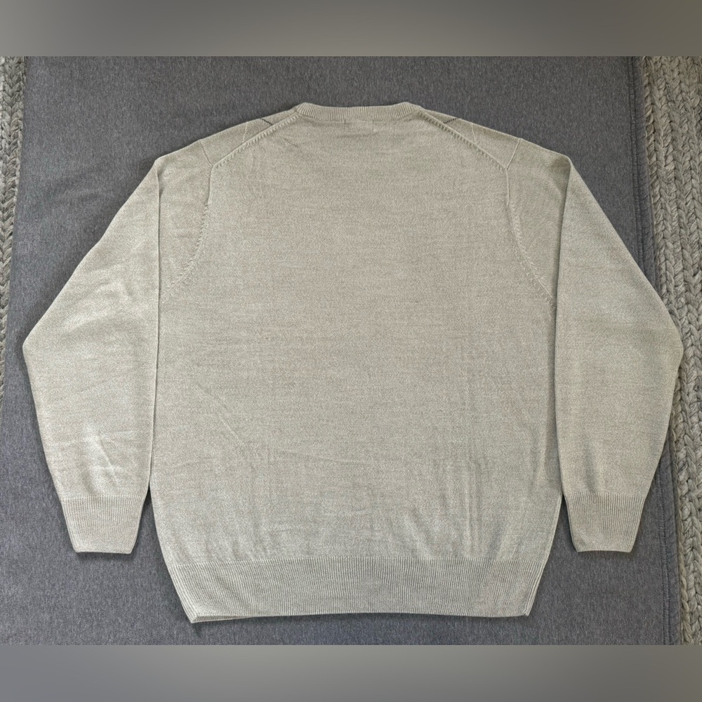 Dockers beige pullover crewneck long sleeve sweater men’s XL - Picture 3 of 4